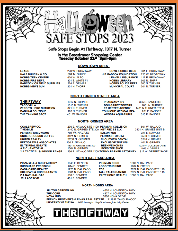 Safe Stops 2023
